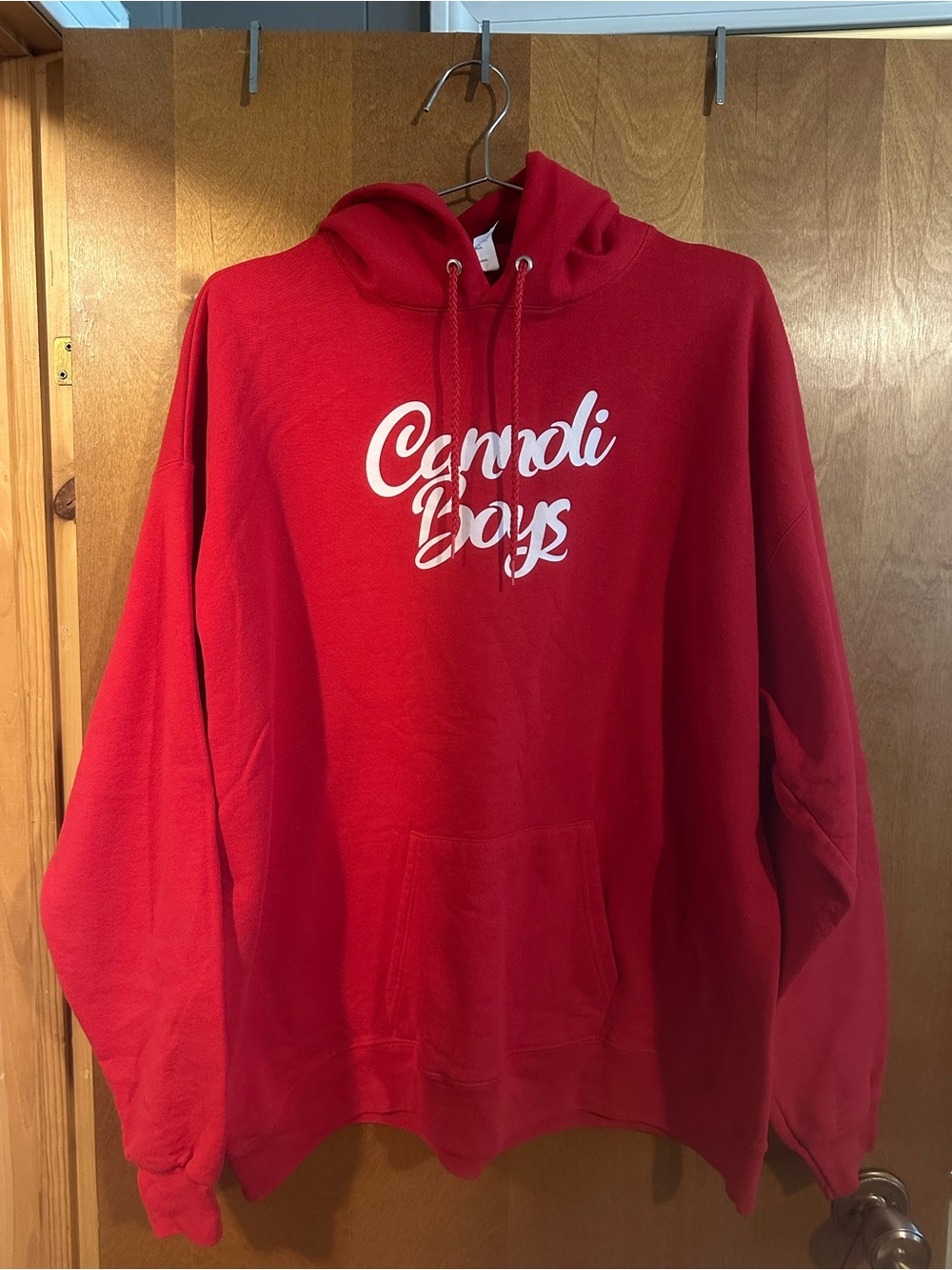 Cannoli Co. Men’s XL ‘Cannoli Boys’ Red Hooded Sweatshirt